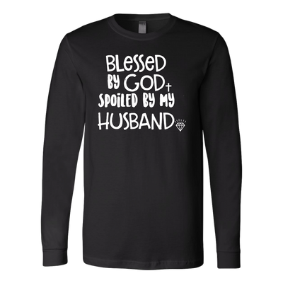 Blessed-by-God-Spoiled-by-My-Husband-Shirts-gift-for-wife-wife-gift-wife-shirt-wifey-wifey-shirt-wife-t-shirt-wife-anniversary-gift-family-shirt-birthday-shirt-funny-shirts-sarcastic-shirt-best-friend-shirt-clothing-women-men-long-sleeve-shirt