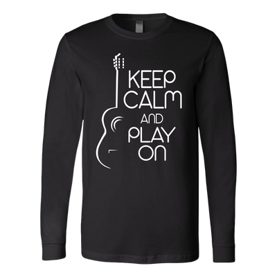 Keep Calm and Play On Guitar Shirt, Guitar Shirt