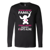 Breast Cancer Awareness Shirt, Ohana Means Family, Family Means Nobody Fights Alone Shirt, Stitch Shirt