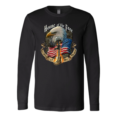 Home-of-the-Free-Because-of-the-Brave-Shirt-patriotic-eagle-american-eagle-bald-eagle-american-flag-4th-of-july-red-white-and-blue-independence-day-stars-and-stripes-Memories-day-United-States-USA-Fourth-of-July-veteran-t-shirt-veteran-shirt-gift-for-veteran-veteran-military-t-shirt-solider-family-shirt-birthday-shirt-funny-shirts-sarcastic-shirt-best-friend-shirt-clothing-women-men-long-sleeve-shirt