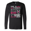 She Is Clothed With Strength Dignity Shirt, Breast Cancer Awareness Shirts