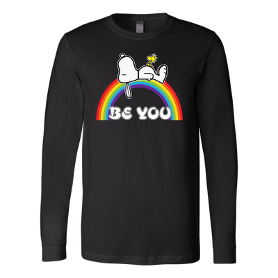 Be-You-Shirts-Snoopy-Shirts-LGBT-SHIRTS-gay-pride-shirts-gay-pride-rainbow-lesbian-equality-clothing-women-men-long-sleeve-shirt