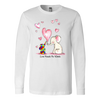 Love Need No Words, Long Sleeve White Shirt