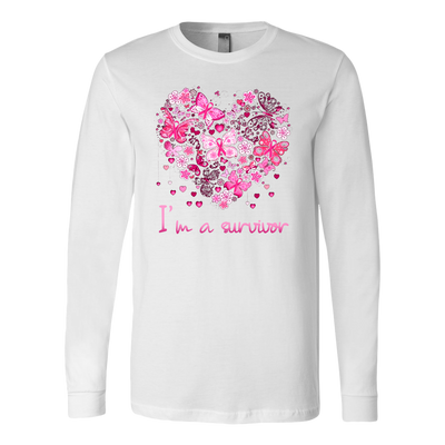 Breast-Cancer-Awareness-Shirt-I-m-A-Survivor-Heart-Pink-I-m-A-Survivor-breast-cancer-shirt-breast-cancer-cancer-awareness-cancer-shirt-cancer-survivor-pink-ribbon-pink-ribbon-shirt-awareness-shirt-family-shirt-birthday-shirt-best-friend-shirt-clothing-women-men-long-sleeve-shirt