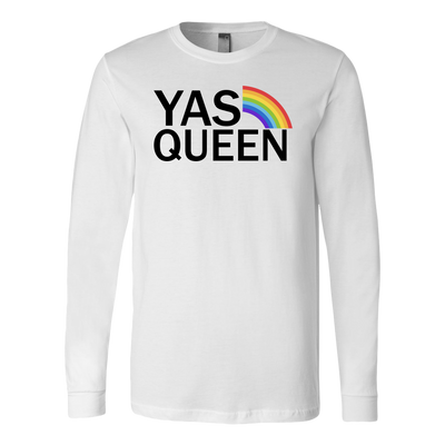 YAS Queen Shirt, LGBT ShirtY, White Shirt