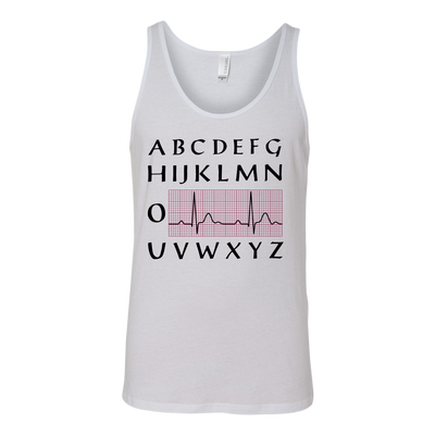 PQRST-Heartbeats-Nurse-T-shirt-Alphabet-PQRST-Wave-Nurse-nurse-shirt-nurse-gift-nurse-nurse-appreciation-nurse-shirts-rn-shirt-personalized-nurse-gift-for-nurse-rn-nurse-life-registered-nurse-clothing-women-men-unisex-tank-tops