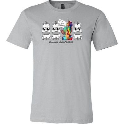 It's Ok To Be Different Shirts, Unicorn Shirt, Grey Shirts