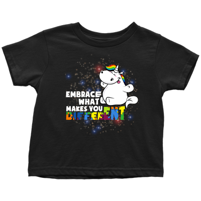 Unicorn-Embrace-What-Makes-You-Different-Shirt-autism-shirts-autism-awareness-autism-shirt-for-mom-autism-shirt-teacher-autism-mom-autism-gifts-autism-awareness-shirt- puzzle-pieces-autistic-autistic-children-autism-spectrum-clothing-women-men-toddler-t-shirt