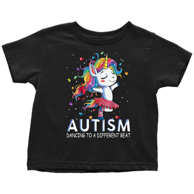 Autism-Dancing-To-A-Different-Beat-Shirts-autism-shirts-autism-awareness-autism-shirt-for-mom-autism-shirt-teacher-autism-mom-autism-gifts-autism-awareness-shirt- puzzle-pieces-autistic-autistic-children-autism-spectrum-clothing-kid-toddler-t-shirt