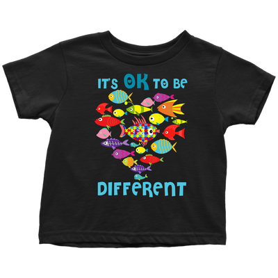 It's-Ok-To-Be-Different-Shirts-autism-shirts-autism-awareness-autism-shirt-for-mom-autism-shirt-teacher-autism-mom-autism-gifts-autism-awareness-shirt- puzzle-pieces-autistic-autistic-children-autism-spectrum-clothing-kid-toddler-t-shirt