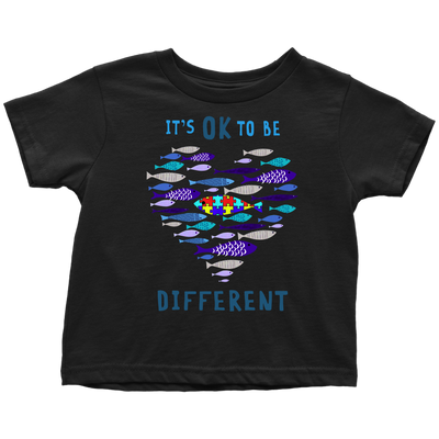 It's-Ok-To-Be-Different-Shirts-autism-shirts-autism-awareness-autism-shirt-for-mom-autism-shirt-teacher-autism-mom-autism-gifts-autism-awareness-shirt- puzzle-pieces-autistic-autistic-children-autism-spectrum-clothing-kid-toddler-t-shirt