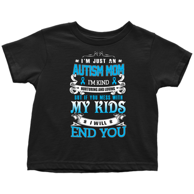 I'm-Just-An-Autism-Mom-Shirts-autism-shirts-autism-awareness-autism-shirt-for-mom-autism-shirt-teacher-autism-mom-autism-gifts-autism-awareness-shirt- puzzle-pieces-autistic-autistic-children-autism-spectrum-clothing-kid-toddler-t-shirt
