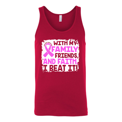 With-My-Family-Friends-and-Faith-I-Beat-It-Shirt-breast-cancer-shirt-breast-cancer-cancer-awareness-cancer-shirt-cancer-survivor-pink-ribbon-pink-ribbon-shirt-awareness-shirt-family-shirt-birthday-shirt-best-friend-shirt-clothing-women-men-unisex-tank-tops