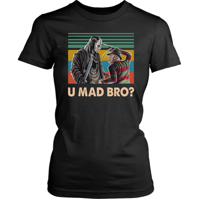 Freddy-Krueger-vs-Jason-Voorhees-U-Mad-Bro-Halloween-Shirt-Horror-Shirt-halloween-shirt-halloween-halloween-costume-funny-halloween-witch-shirt-fall-shirt-pumpkin-shirt-horror-shirt-horror-movie-shirt-horror-movie-horror-horror-movie-shirts-scary-shirt-holiday-shirt-christmas-shirts-christmas-gift-christmas-tshirt-santa-claus-ugly-christmas-ugly-sweater-christmas-sweater-sweater-family-shirt-birthday-shirt-funny-shirts-sarcastic-shirt-best-friend-shirt-clothing-women-shirt