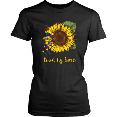Love is Love Sunflower Shirt, LGBT Shirt, Pride Shirt