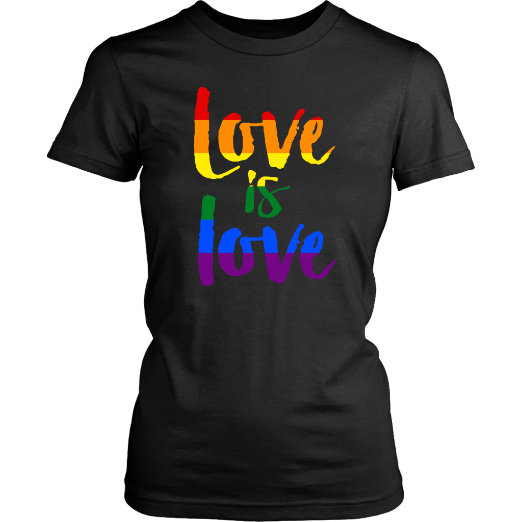 Love is Love Rainbow Shirt, LGBT Shirt, Gay Pride Shirt - Dashing Tee