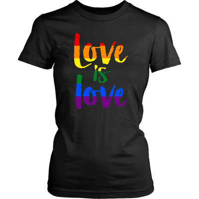 Love is Love Rainbow Shirt, LGBT Shirt, Gay Pride Shirt - Dashing Tee