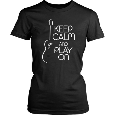 Keep Calm and Play On Guitar Shirt, Guitar Shirt