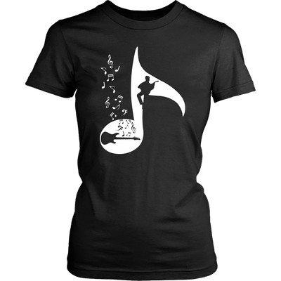 Guitar Shirt, Guitar Music Note Shirt