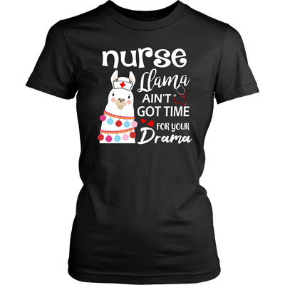 Nurse-Llama-Ain't-Got-Time-For-Your-Drama-Shirt-nurse-shirt-nurse-gift-nurse-nurse-appreciation-nurse-shirts-rn-shirt-personalized-nurse-gift-for-nurse-rn-nurse-life-registered-nurse-clothing-women-shirt