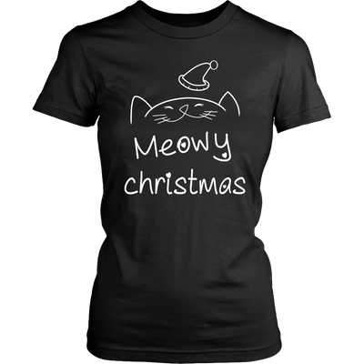 Meowy Christmas Shirt, Merry Christmas Shirt