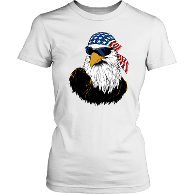 Patriotic Eagle Shirt White