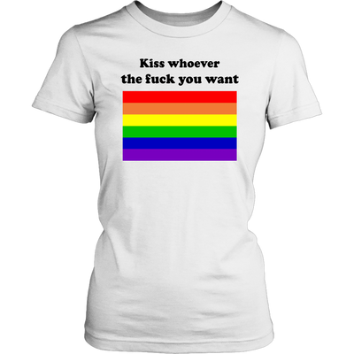 Kiss Whoever The Fuck You Want Shirt, LGBT Shirts - Dashing Tee