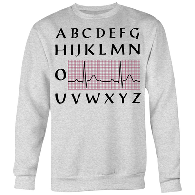 PQRST-Heartbeats-Nurse-T-shirt-Alphabet-PQRST-Wave-Nurse-nurse-shirt-nurse-gift-nurse-nurse-appreciation-nurse-shirts-rn-shirt-personalized-nurse-gift-for-nurse-rn-nurse-life-registered-nurse-clothing-women-men-sweatshirt