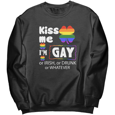 Kiss Me I'm Gay or Irish or Drunk or Whatever Shirt, LGBT Shirt