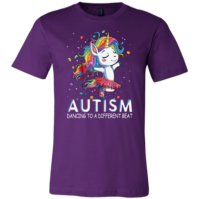 Autism Dancing Purple Navy Pink