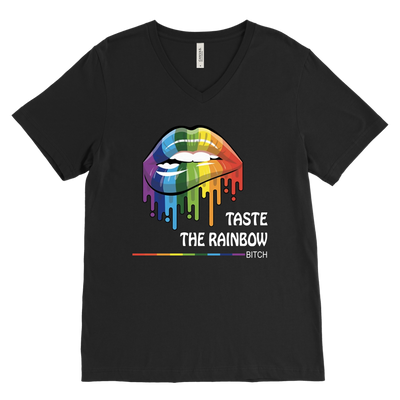 Taste The Rainbow Bitch Shirt 2018, LGBT Gay Lesbian Pride Shirt 2018t vneck