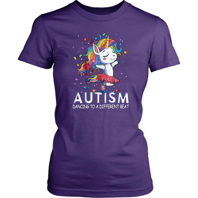 Autism Dancing Purple Navy Pink