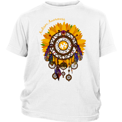 Sunflower-Dreamcatcher-Shirts-autism-shirts-autism-awareness-autism-shirt-for-mom-autism-shirt-teacher-autism-mom-autism-gifts-autism-awareness-shirt- puzzle-pieces-autistic-autistic-children-autism-spectrum-clothing-kid-district-youth-shirt