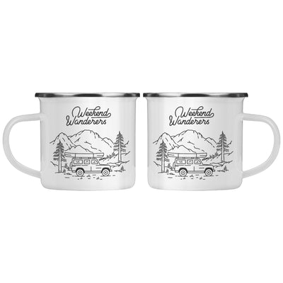 Weekend Wanderers mug, camping mug, outdoor mug