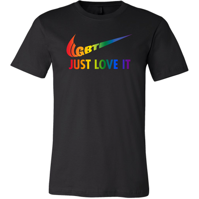 LGBT Just Love It Shirt 2018, LGBT Gay Lesbian Pride Shirt 2018 Bella Canvas