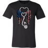 Nurse Angel Wings American Flag, Nurse Shirt