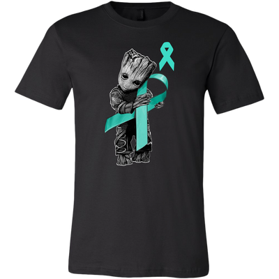 Baby-Groot-Hug-Teal-Ribbon-Shirt-breast-cancer-shirt-breast-cancer-cancer-awareness-cancer-shirt-cancer-survivor-pink-ribbon-pink-ribbon-shirt-awareness-shirt-family-shirt-birthday-shirt-best-friend-shirt-clothing-men-shirt