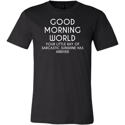 Good-Morning-World-Your-Little-Ray-of-Sarcastic-Sunshine-Has-Arrived-Shirt-funny-shirt-funny-shirts-humorous-shirt-novelty-shirt-gift-for-her-gift-for-him-sarcastic-shirt-best-friend-shirt-clothing-men-shirt