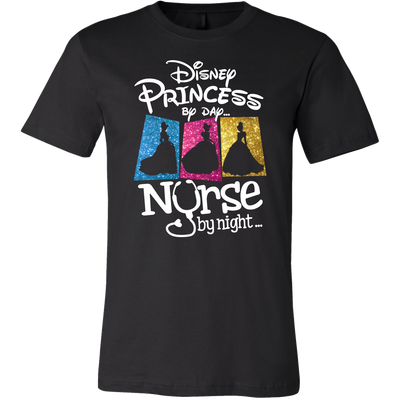 Disney-Princess-By-Day-Nurse-By-Night-Shirts-nurse-shirt-nurse-gift-nurse-nurse-appreciation-nurse-shirts-rn-shirt-personalized-nurse-gift-for-nurse-rn-nurse-life-registered-nurse-clothing-men-shirt