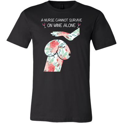 Nurse Dogs Shirt, A Nurse Cannot Survive on Wine Alone Shirt