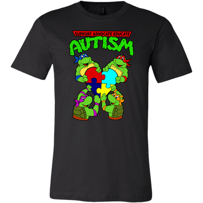 Support Advocate Educate Autism Shirt, Ninja Turtle Shirt, Autism Awareness Shirt