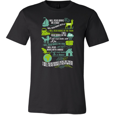 Reading Shirt. I will Read Books Everywhere. Books T-shirt. Librarian Shirt. Book Lover Gift. Librarian Gift. Gift for Best Friend. 2018.