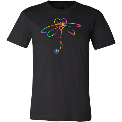 Colorful Dragonfly Nurse Life Shirt, Nurse Shirt