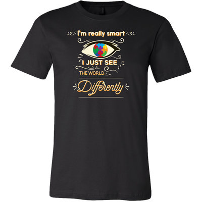 I'm-Really-Smart-I-Just-See-The-World-Differently-Shirt-autism-shirts-autism-awareness-autism-shirt-for-mom-autism-shirt-teacher-autism-mom-autism-gifts-autism-awareness-shirt- puzzle-pieces-autistic-autistic-children-autism-spectrum-clothing-men-shirt