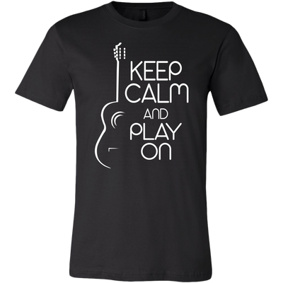 Keep Calm and Play On Guitar Shirt, Guitar Shirt