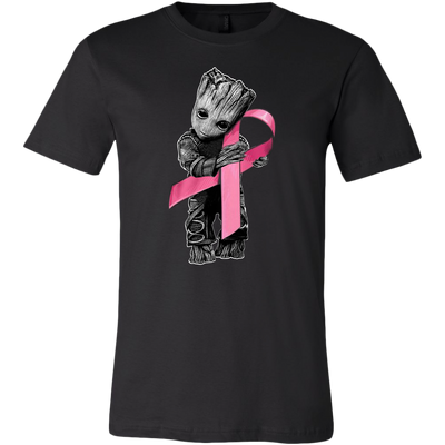 Baby Groot Ribbon Shirt, Breast Awareness Shirt