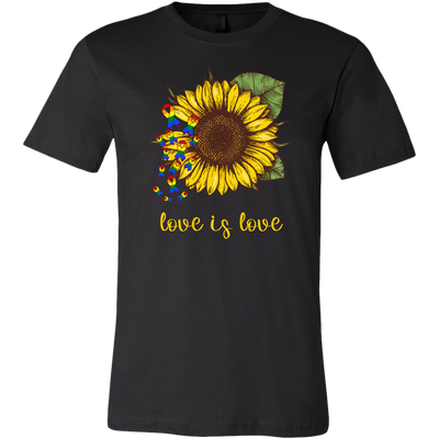 Love is Love Sunflower Shirt, LGBT Shirt, Pride Shirt