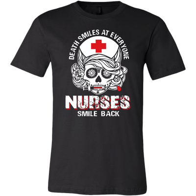 Death-Smiles-At-Everyone-Nurses-Smile-Back-Shirt-nurse-shirt-nurse-gift-nurse-nurse-appreciation-nurse-shirts-rn-shirt-personalized-nurse-gift-for-nurse-rn-nurse-life-registered-nurse-clothing-men-shirt