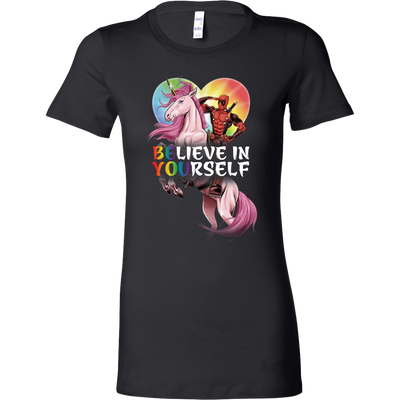 DEADPOOL-BELIEVE-IN-YOURSELF-LGBT-shirts-gay-pride-shirts-rainbow-lesbian-equality-clothing-women-shirt