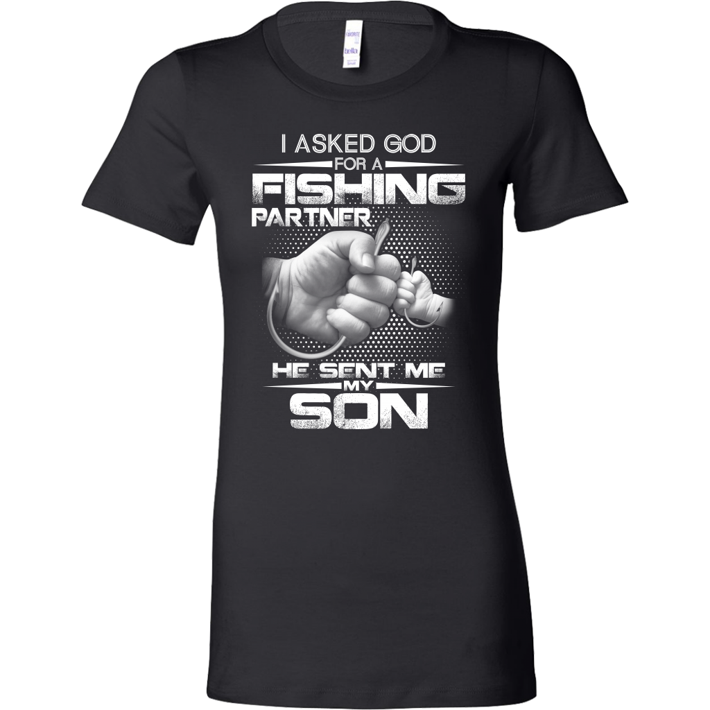 I Asked God for a Fishing Partner He Sent Me My Son Shirts, Dad Shirts -  Dashing Tee
